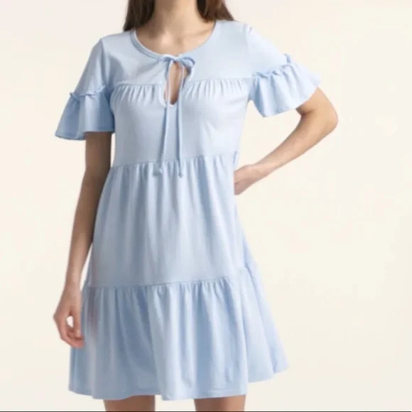 J. Crew | Dresses | Jcrew Jersey Tiered Dress Sz Small Nwt | Poshmark